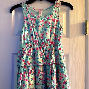 Justice Girls Dress Multicolored Flower Dress Size 8